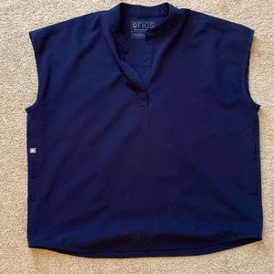 Navy blue FIGS scrub set